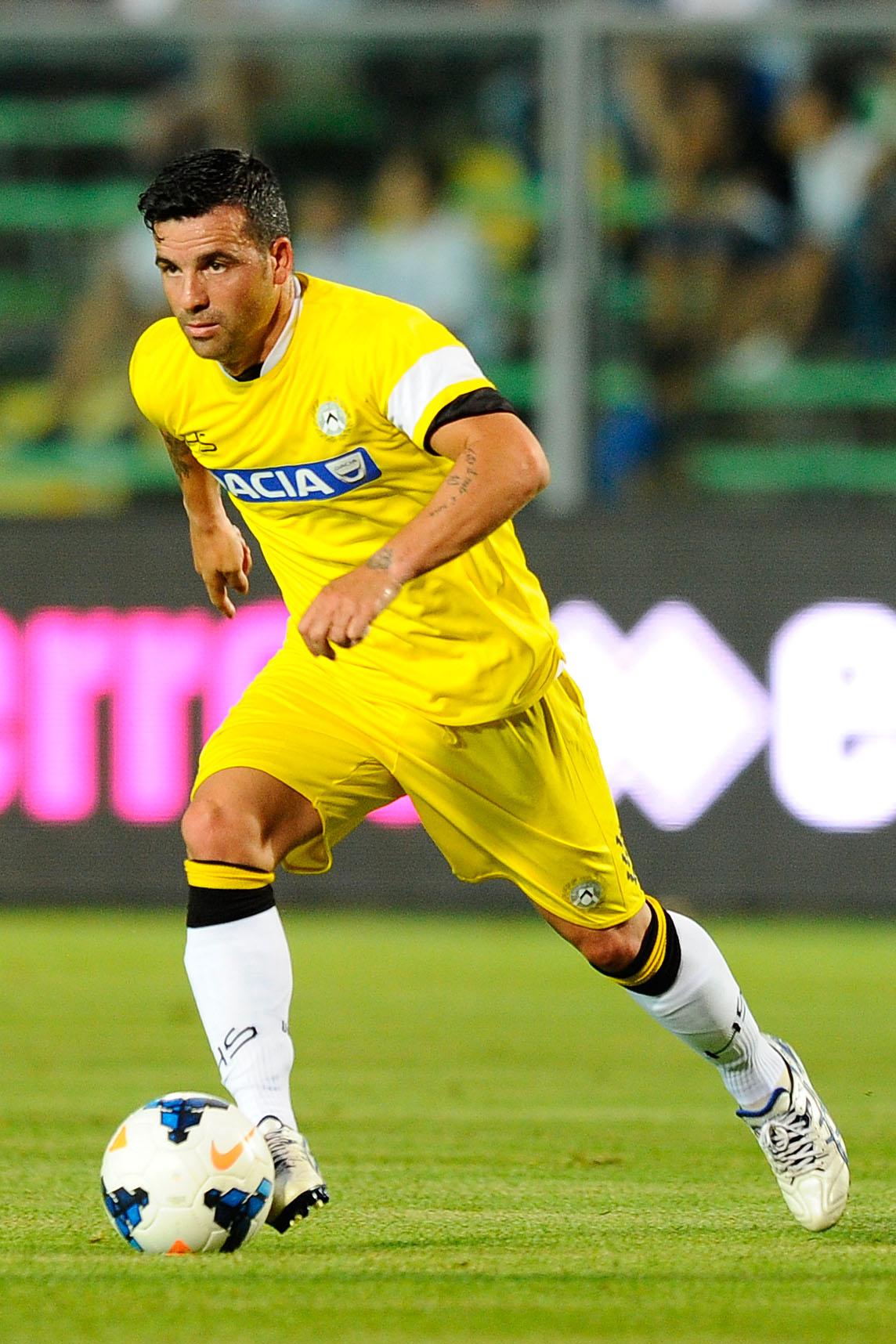 Di Natale Antonio Udinese 2013 maglia gialla 2013 azione 1 ifa